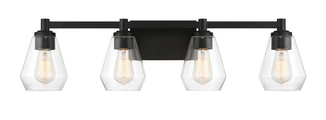 Clarity Four Light Bath Vanity in Coal - available from The Lighting Shoppe, trusted by Canadian homeowners