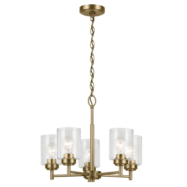 Kichler Canada - 44030NBR - Five Light Chandelier - Winslow - Natural Brass