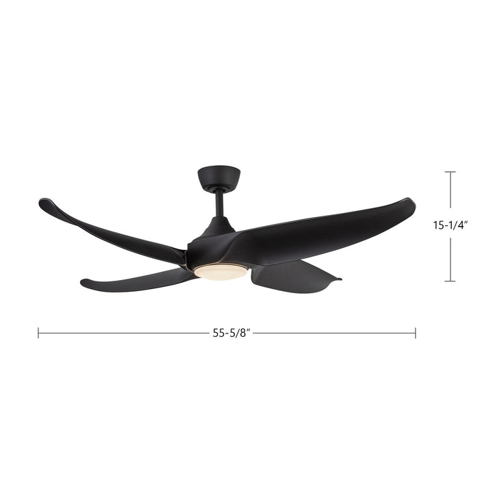 Kuzco Canada - CF90955-MB - 56"Ceiling Fan - Coronado - Matte Black