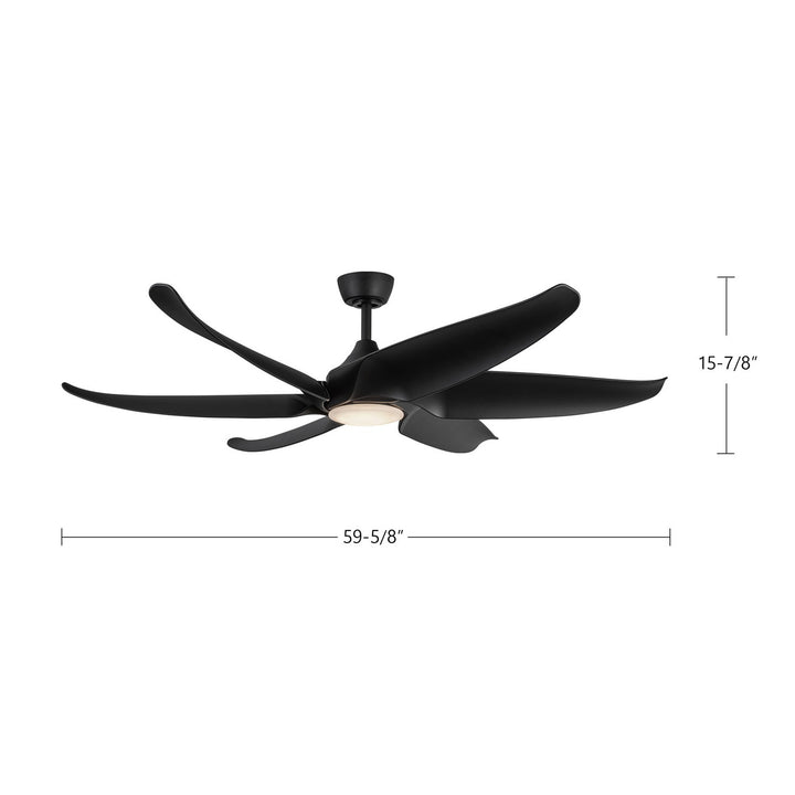 Kuzco Canada - CF90960-MB - 60"Ceiling Fan - Coronado - Matte Black