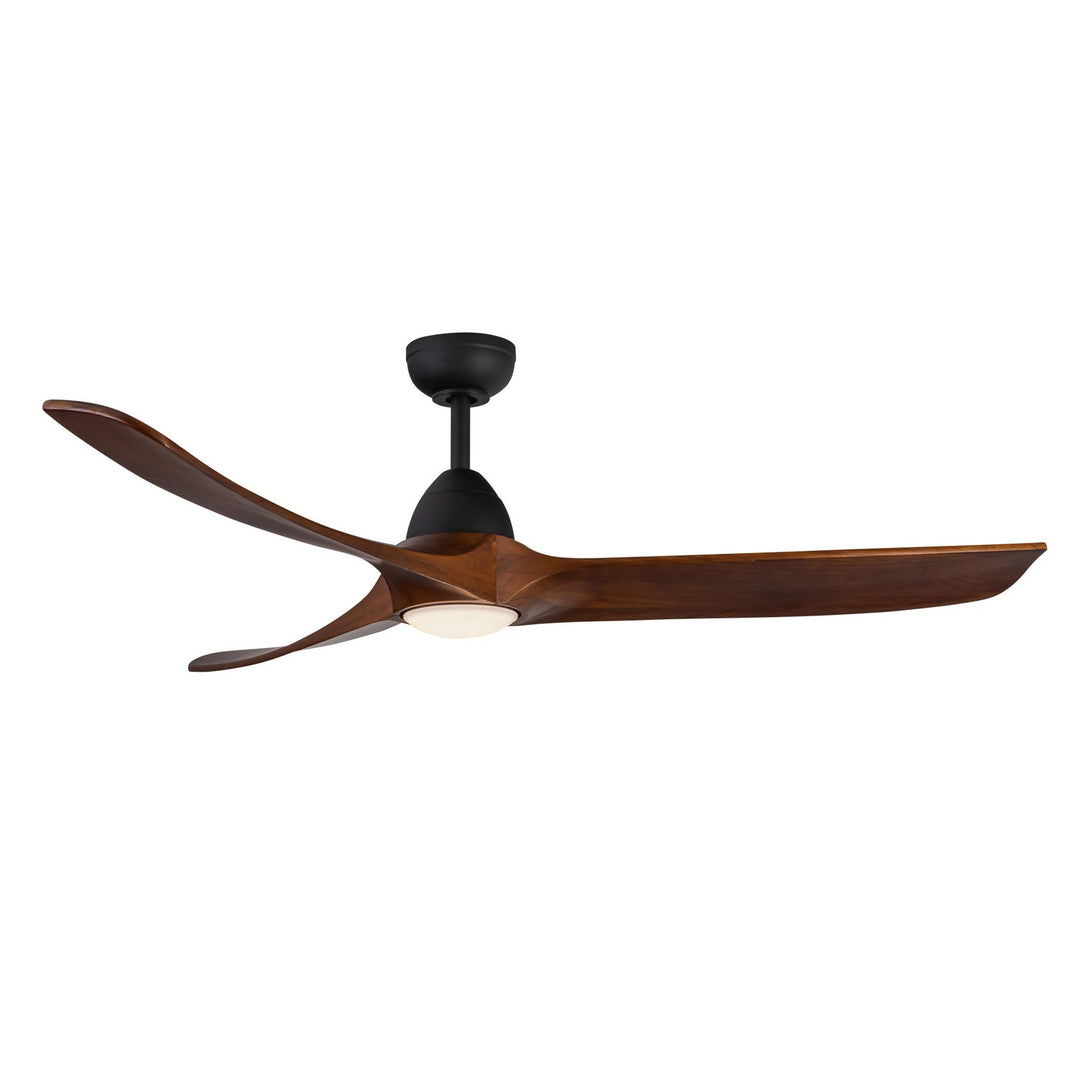 Baylor 60"Ceiling Fan in Matte Black/Dark Walnut - available from The Lighting Shoppe, trusted by Canadian homeowners
