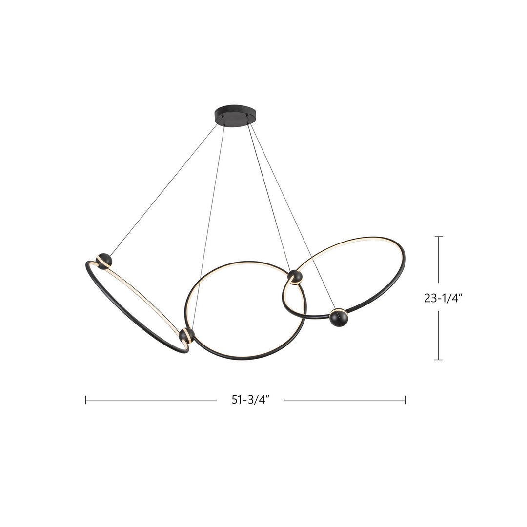 Kuzco Canada - CH17703-BK - LED Chandelier - Isho - Black