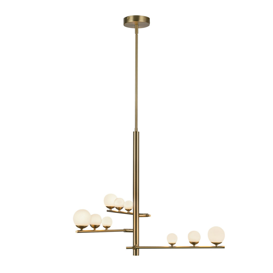 Kuzco Canada - CH55524-BG/OP - LED Chandelier - Cypress - Brushed Gold/Opal Glass