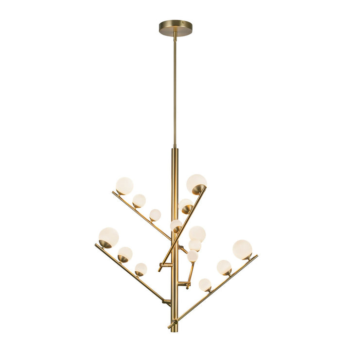 Kuzco Canada - CH55530-BG/OP - LED Chandelier - Cypress - Brushed Gold/Opal Glass