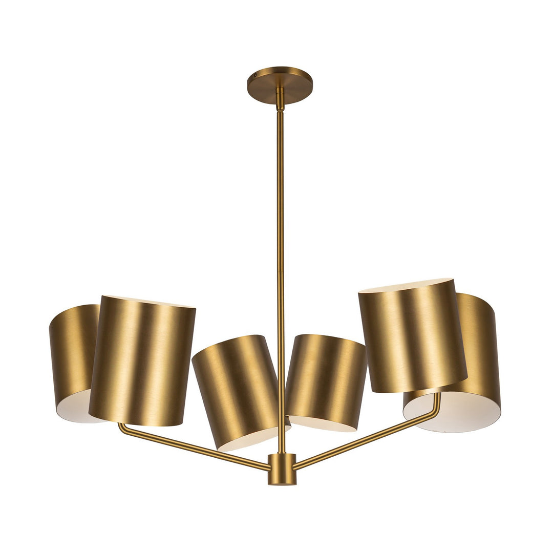 Kuzco Canada - CH58830-BG - Six Light Chandelier - Keiko - Brushed Gold