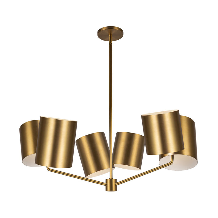 Kuzco Canada - CH58830-BG - Six Light Chandelier - Keiko - Brushed Gold