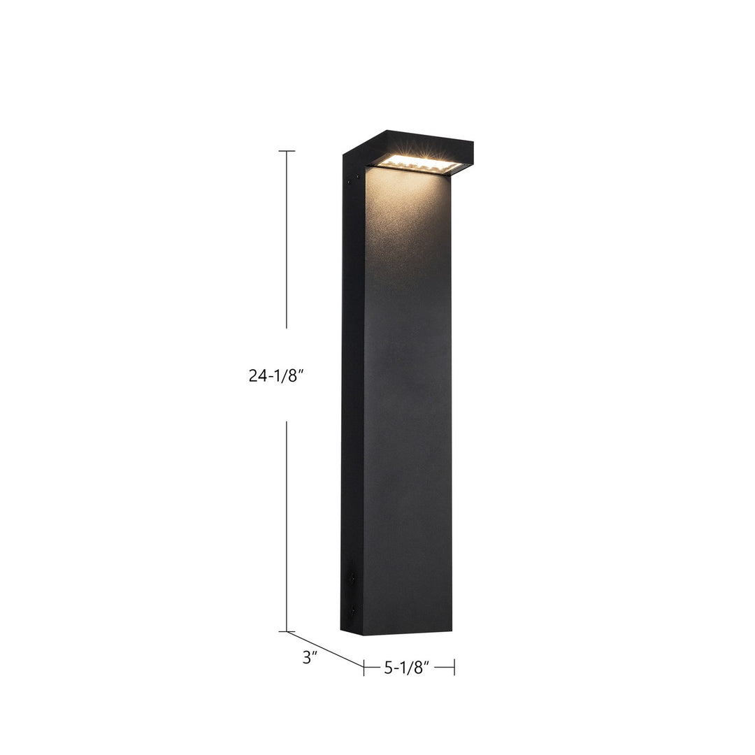 Kuzco Canada - EB45624-BK-UNV - LED Exterior Bollard - Evans - Black