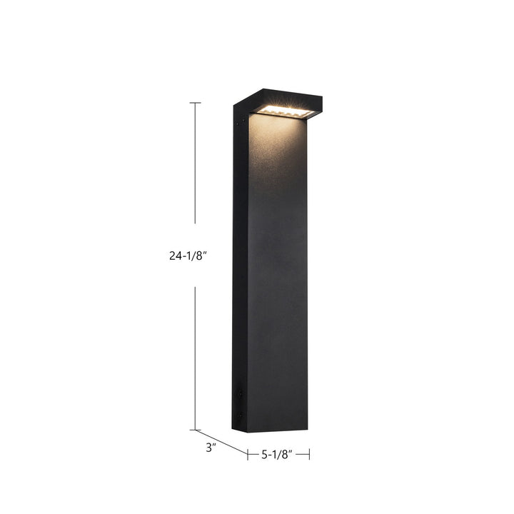 Kuzco Canada - EB45624-BK-UNV - LED Exterior Bollard - Evans - Black