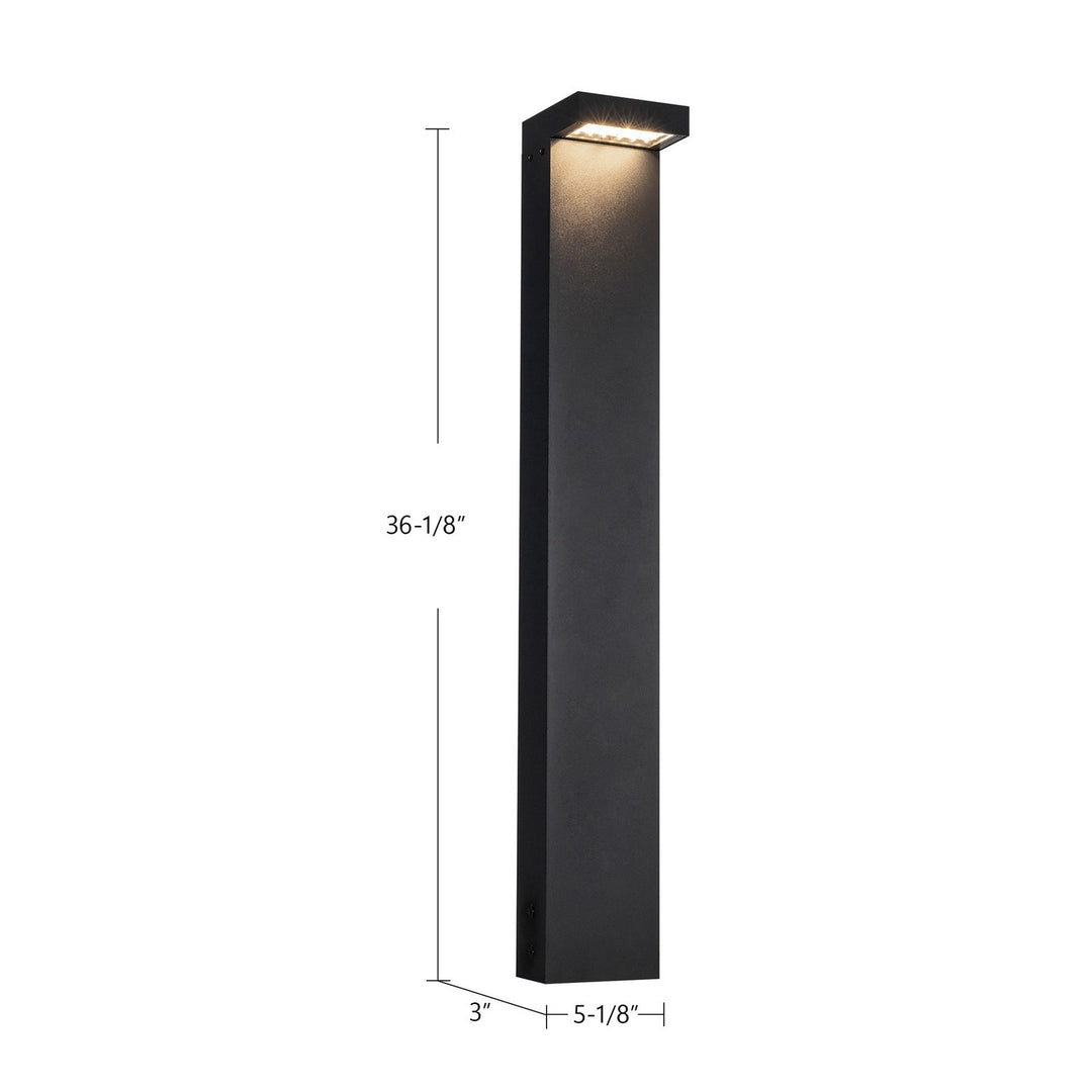 Kuzco Canada - EB45636-BK-UNV - LED Exterior Bollard - Evans - Black