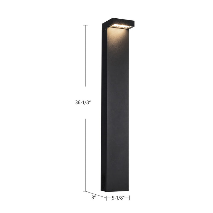 Kuzco Canada - EB45636-BK-UNV - LED Exterior Bollard - Evans - Black