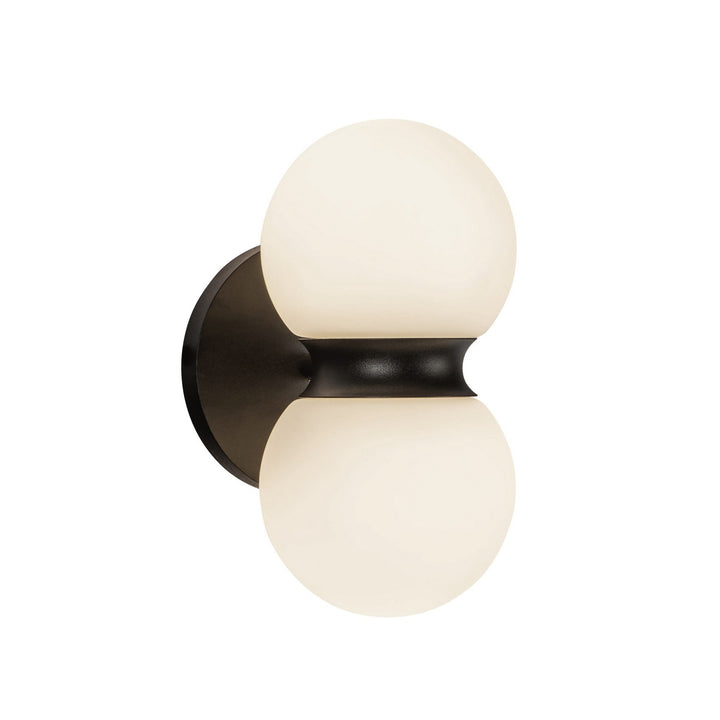 Kuzco Canada - EW77209-BK/OP - LED Exterior Wall Mount - Peri - Black/Opal Glass