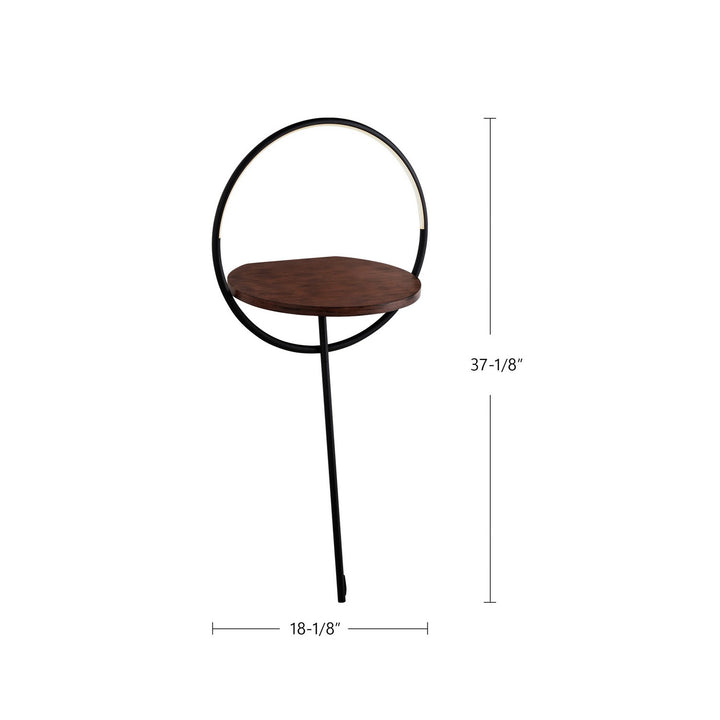 Kuzco Canada - FL83818-BK/WT - LED Floor Lamp - Maya - Black/Walnut