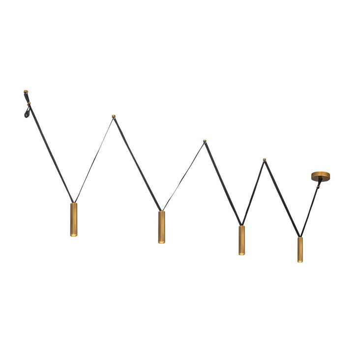 Kuzco Canada - LP90404-VB - LED Linear Pendant - Mason - Vintage Brass