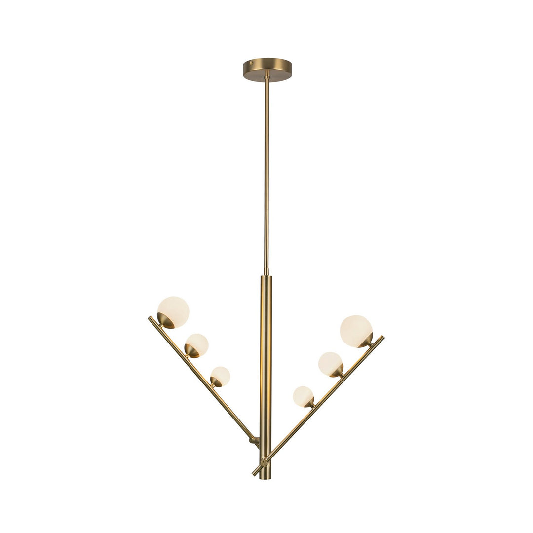 Cypress LED Pendant in Brushed Gold/Opal Glass - available from The Lighting Shoppe, trusted by Canadian homeowners