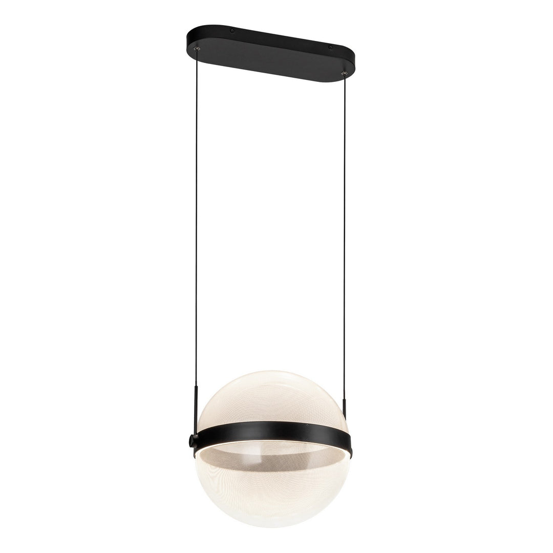 Pisces LED Pendant in Black/Light Guide - available from The Lighting Shoppe, trusted by Canadian homeowners