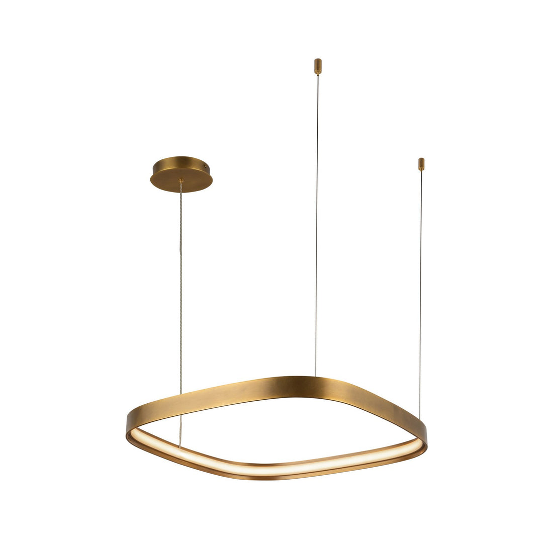 Yukon LED Pendant in Vintage Brass - available from The Lighting Shoppe, trusted by Canadian homeowners