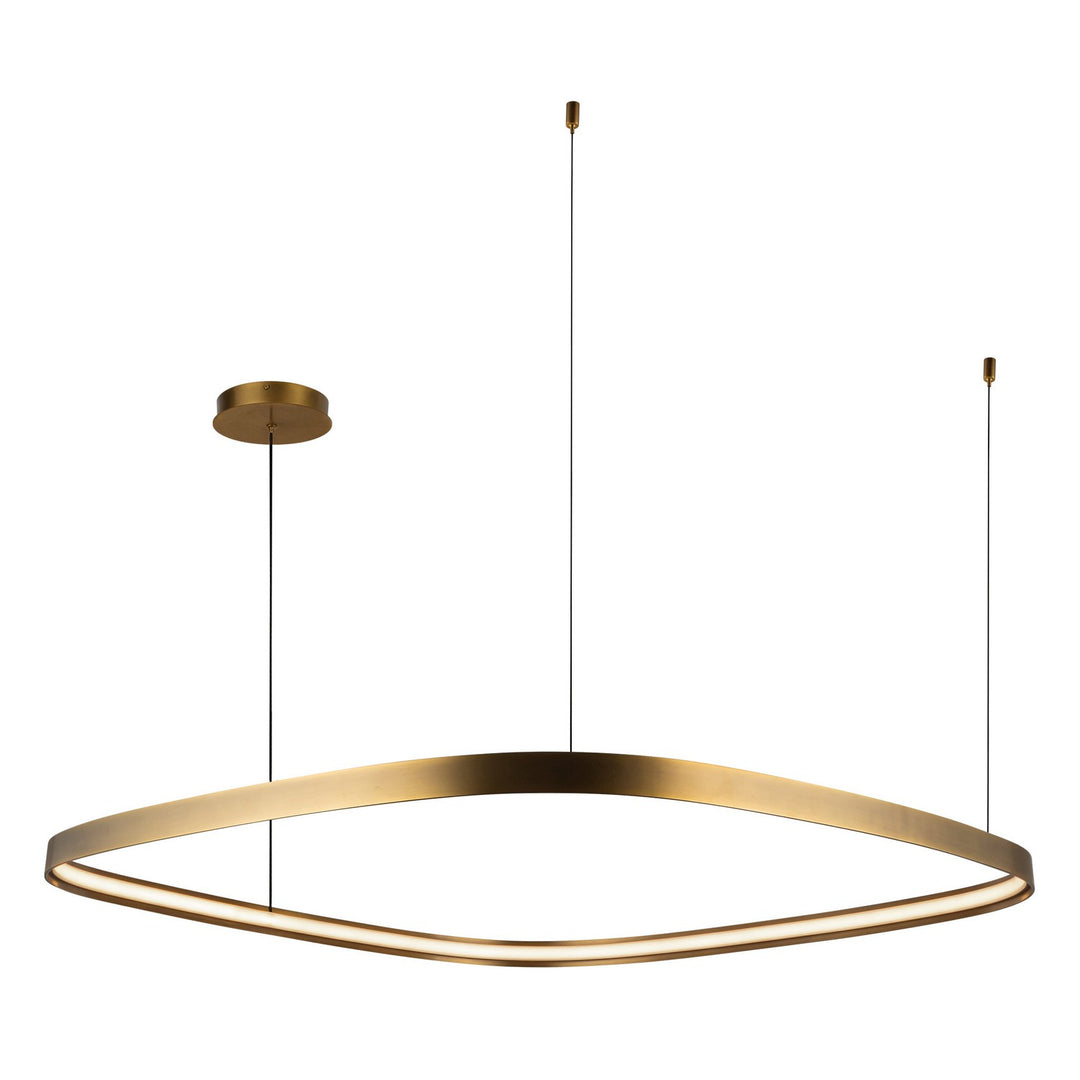 Yukon LED Pendant in Vintage Brass - available from The Lighting Shoppe, trusted by Canadian homeowners