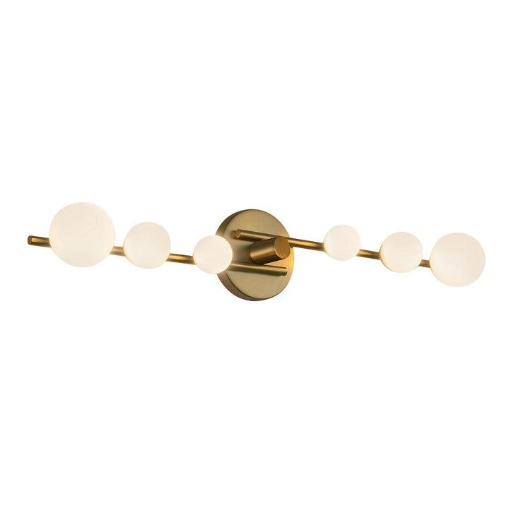 Kuzco Canada - VL55529-BG/OP - LED Vanity - Cypress - Brushed Gold/Opal Glass