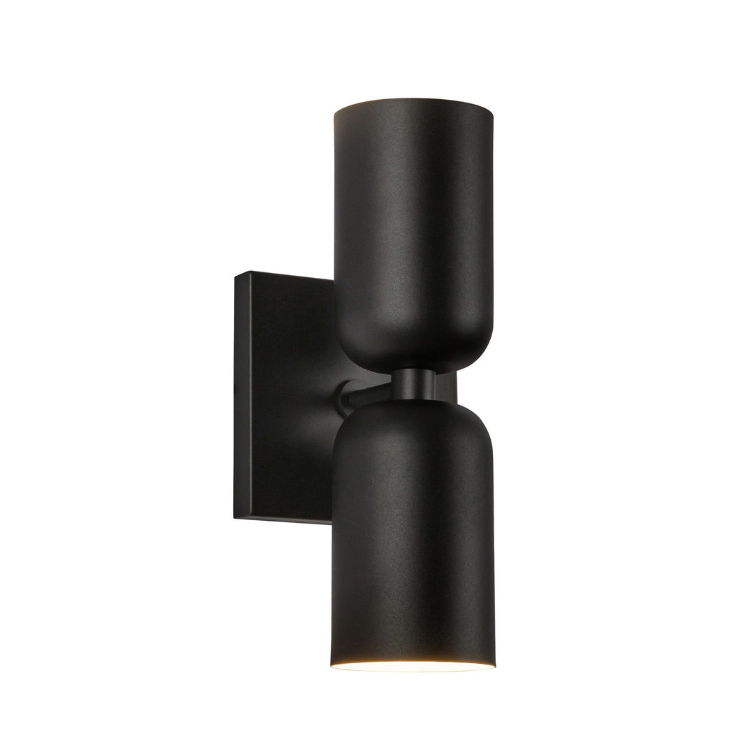 Nola Two Light Wall Sconce in Black - available from The Lighting Shoppe, trusted by Canadian homeowners