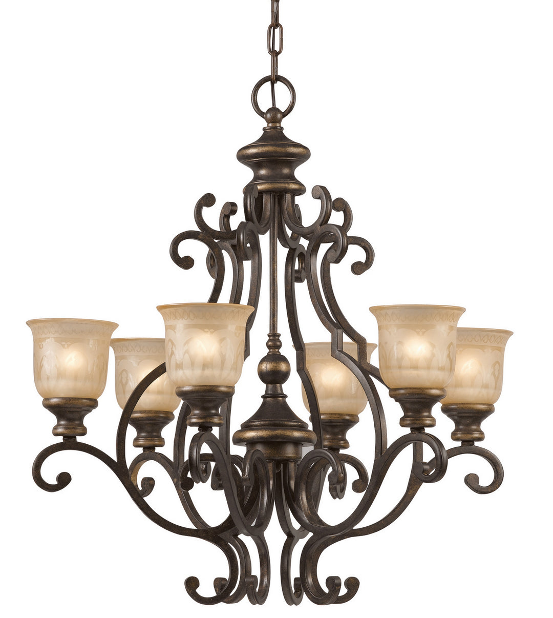 Norwalk Six Light Chandelier in Bronze Umber - available from The Lighting Shoppe, trusted by Canadian homeowners