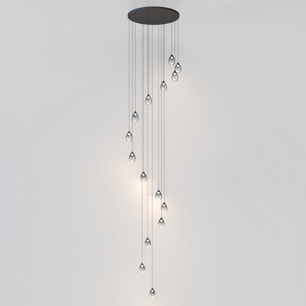 ET2 - E21569-142BK - LED Pendant - Dewdrop - Black