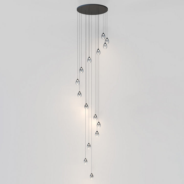 ET2 - E21569-142BK - LED Pendant - Dewdrop - Black