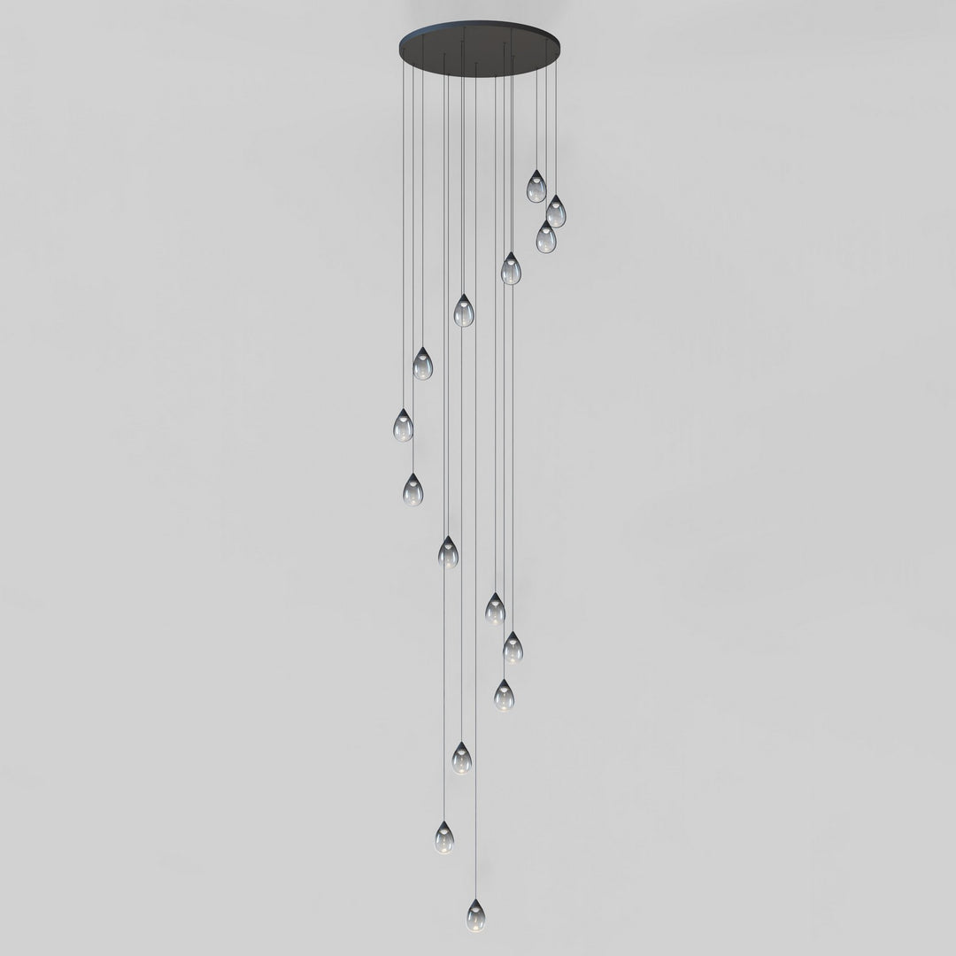ET2 - E21569-142BK - LED Pendant - Dewdrop - Black