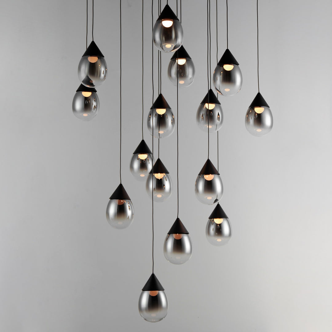 ET2 - E21569-142BK - LED Pendant - Dewdrop - Black