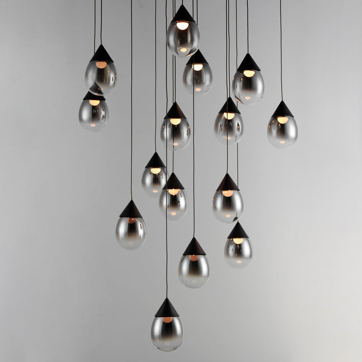 ET2 - E21569-142BK - LED Pendant - Dewdrop - Black