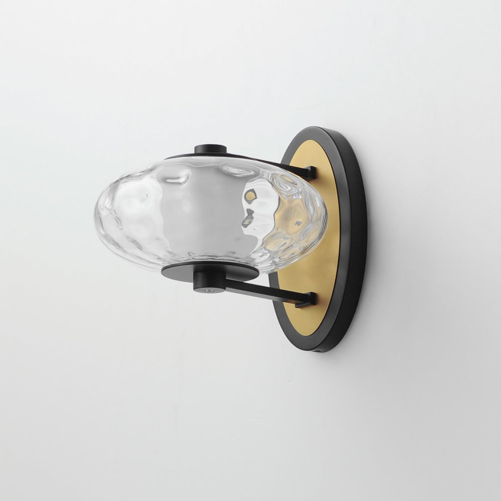 ET2 - E24030-24BKNAB - LED Wall Sconce - Amulet - Black / Natural Aged Brass