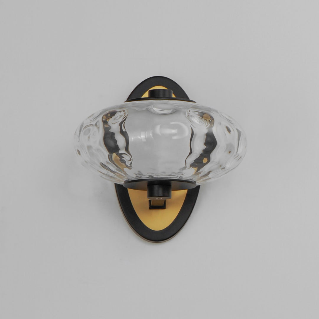 ET2 - E24030-24BKNAB - LED Wall Sconce - Amulet - Black / Natural Aged Brass