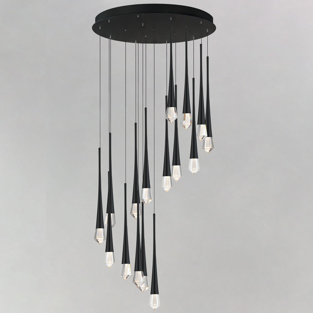 ET2 - E24230-122BK - LED Pendant - Pierce - Black