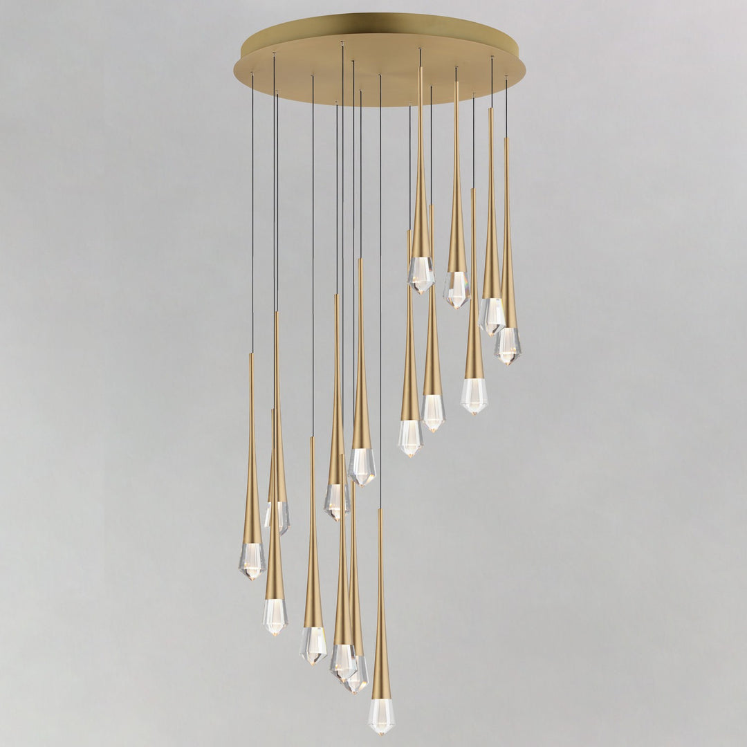 ET2 - E24230-122GLD - LED Pendant - Pierce - Gold