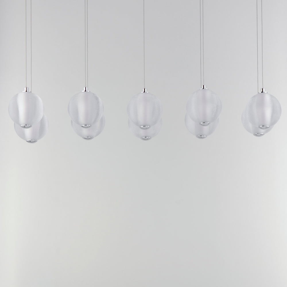 ET2 - E24648-144PC - LED Linear Pendant - Rhythm - Polished Chrome