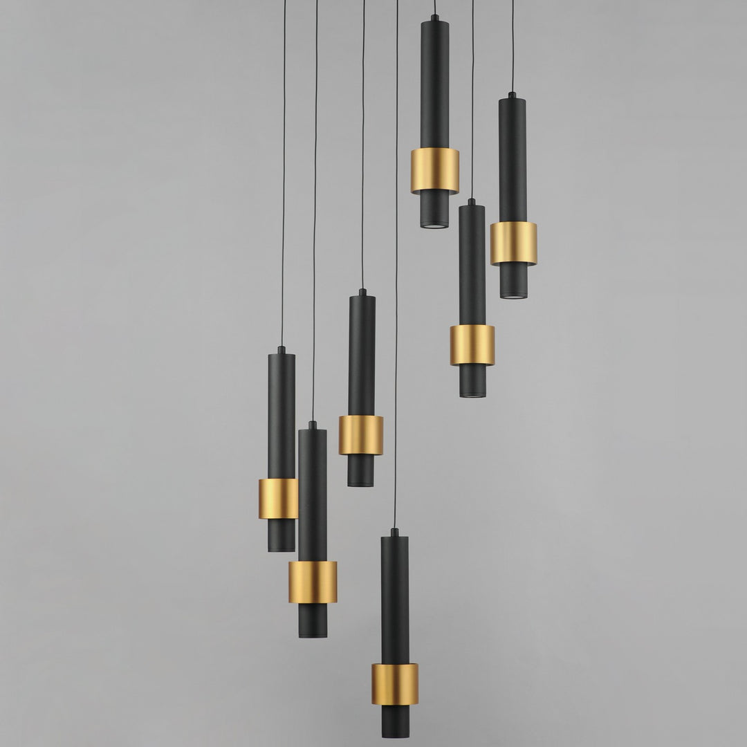 ET2 - E24757-BKGLD - LED Pendant - Reveal - Black / Gold