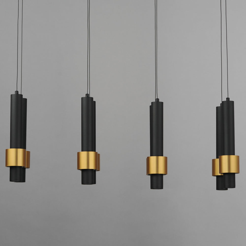 ET2 - E24758-BKGLD - LED Linear Pendant - Reveal - Black / Gold