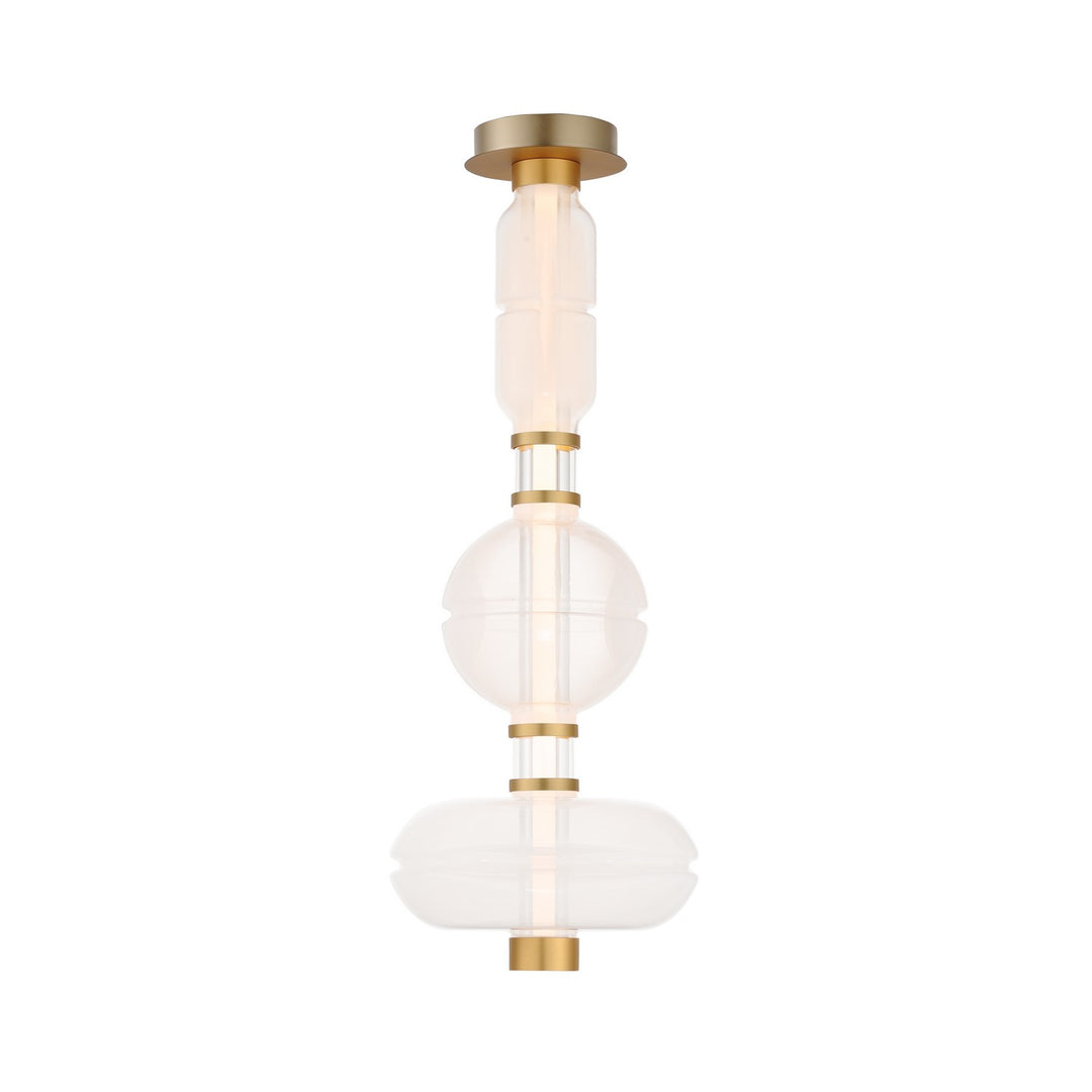 Gusto LED Semi-Flush Mount in Gold - available from The Lighting Shoppe, trusted by Canadian homeowners