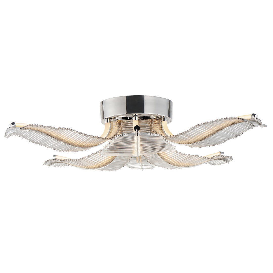 Lillet LED Flush Mount in Polished Nickel - available from The Lighting Shoppe, trusted by Canadian homeowners