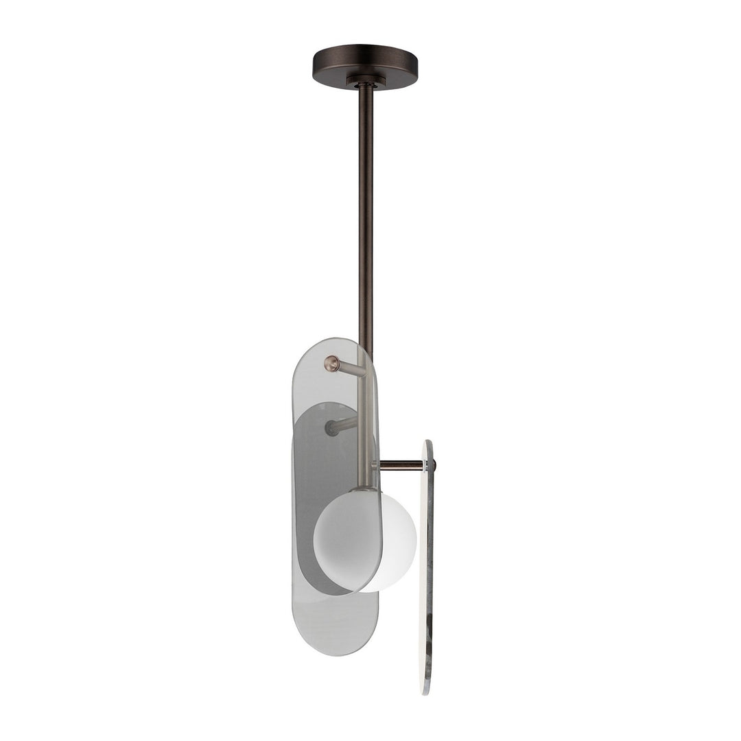 Megalith - Glass LED Pendant in Brushed Bronze - available from The Lighting Shoppe, trusted by Canadian homeowners