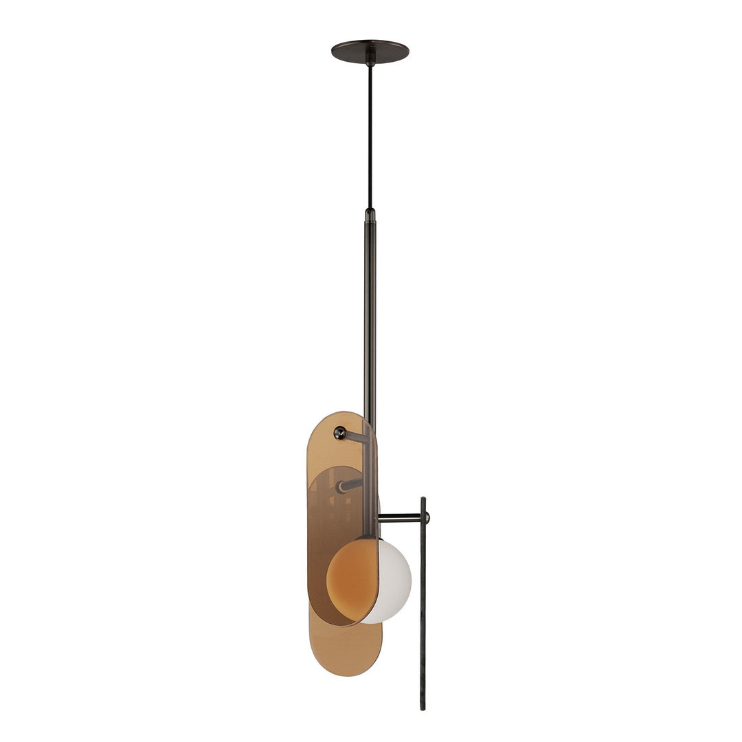 Megalith - Glass LED Pendant in Gunmetal - available from The Lighting Shoppe, trusted by Canadian homeowners