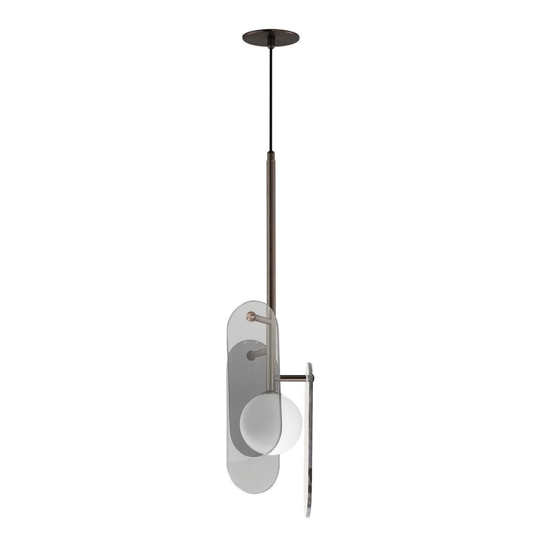 Megalith - Glass LED Pendant in Brushed Bronze - available from The Lighting Shoppe, trusted by Canadian homeowners