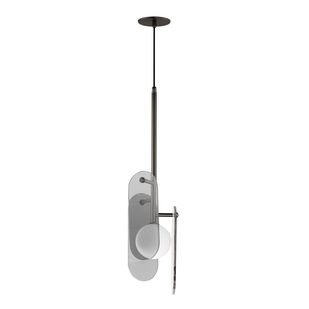 Megalith - Glass LED Pendant in Gunmetal - available from The Lighting Shoppe, trusted by Canadian homeowners