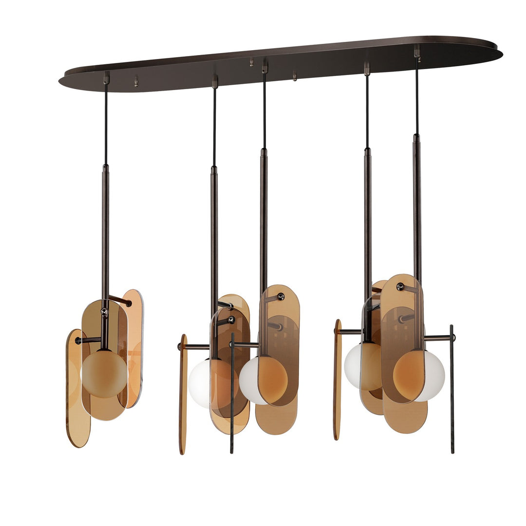 Megalith - Glass LED Pendant in Brushed Bronze - available from The Lighting Shoppe, trusted by Canadian homeowners