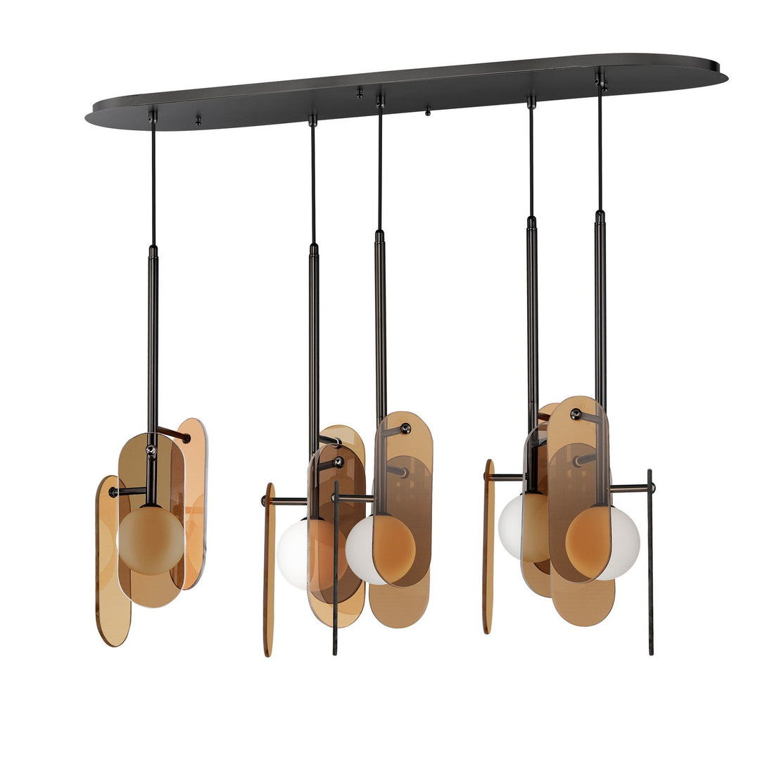 Megalith - Glass LED Pendant in Gunmetal - available from The Lighting Shoppe, trusted by Canadian homeowners