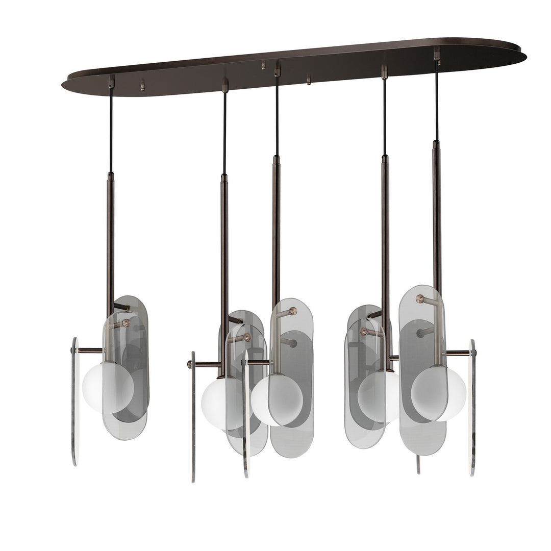 Megalith - Glass LED Pendant in Brushed Bronze - available from The Lighting Shoppe, trusted by Canadian homeowners