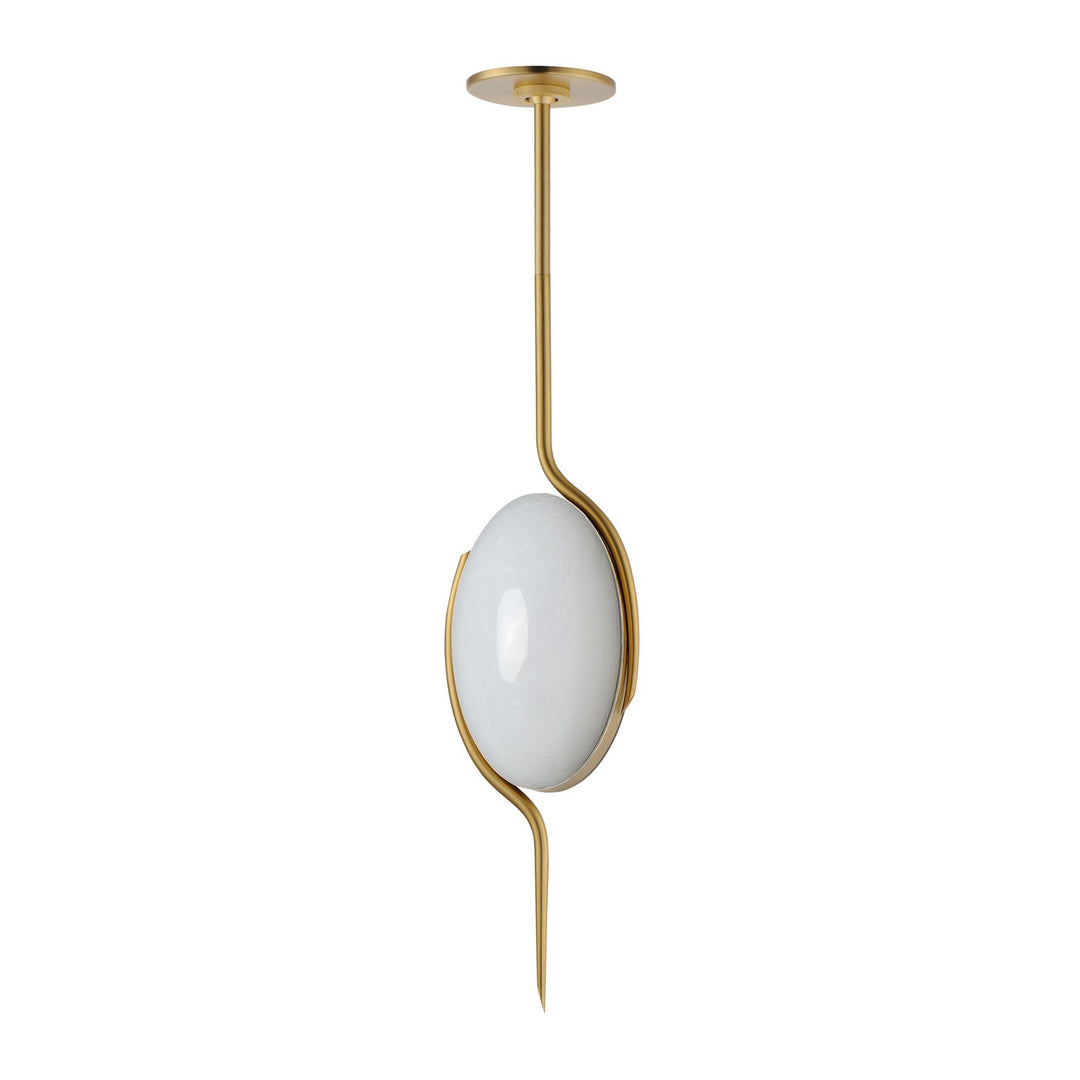 Locket LED Pendant in Natural Aged Brass - available from The Lighting Shoppe, trusted by Canadian homeowners