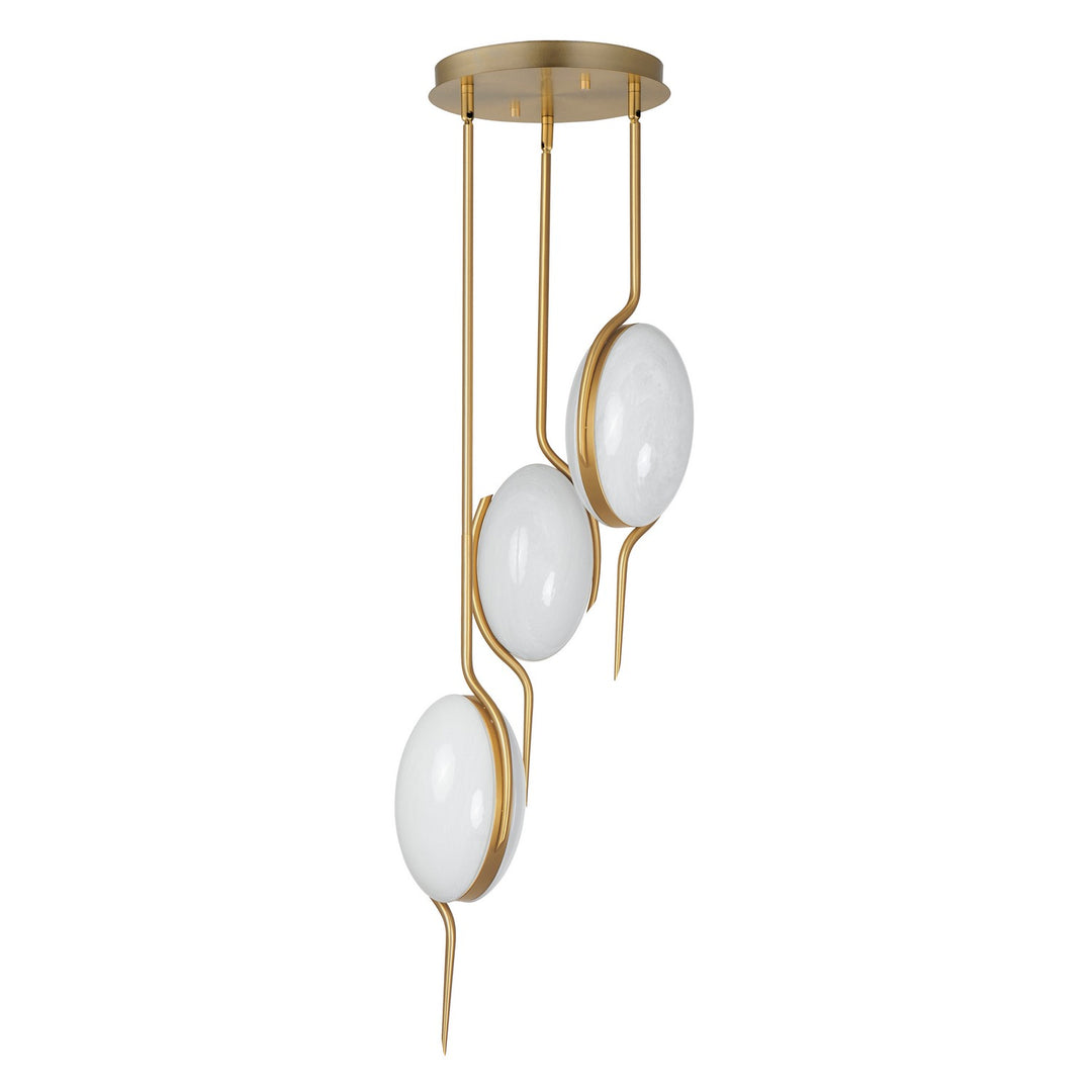 Locket LED Pendant in Natural Aged Brass - available from The Lighting Shoppe, trusted by Canadian homeowners