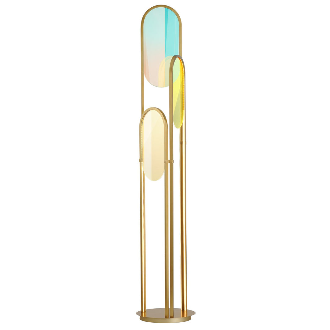 Trance LED Floor Lamp in Natural Aged Brass - available from The Lighting Shoppe, trusted by Canadian homeowners
