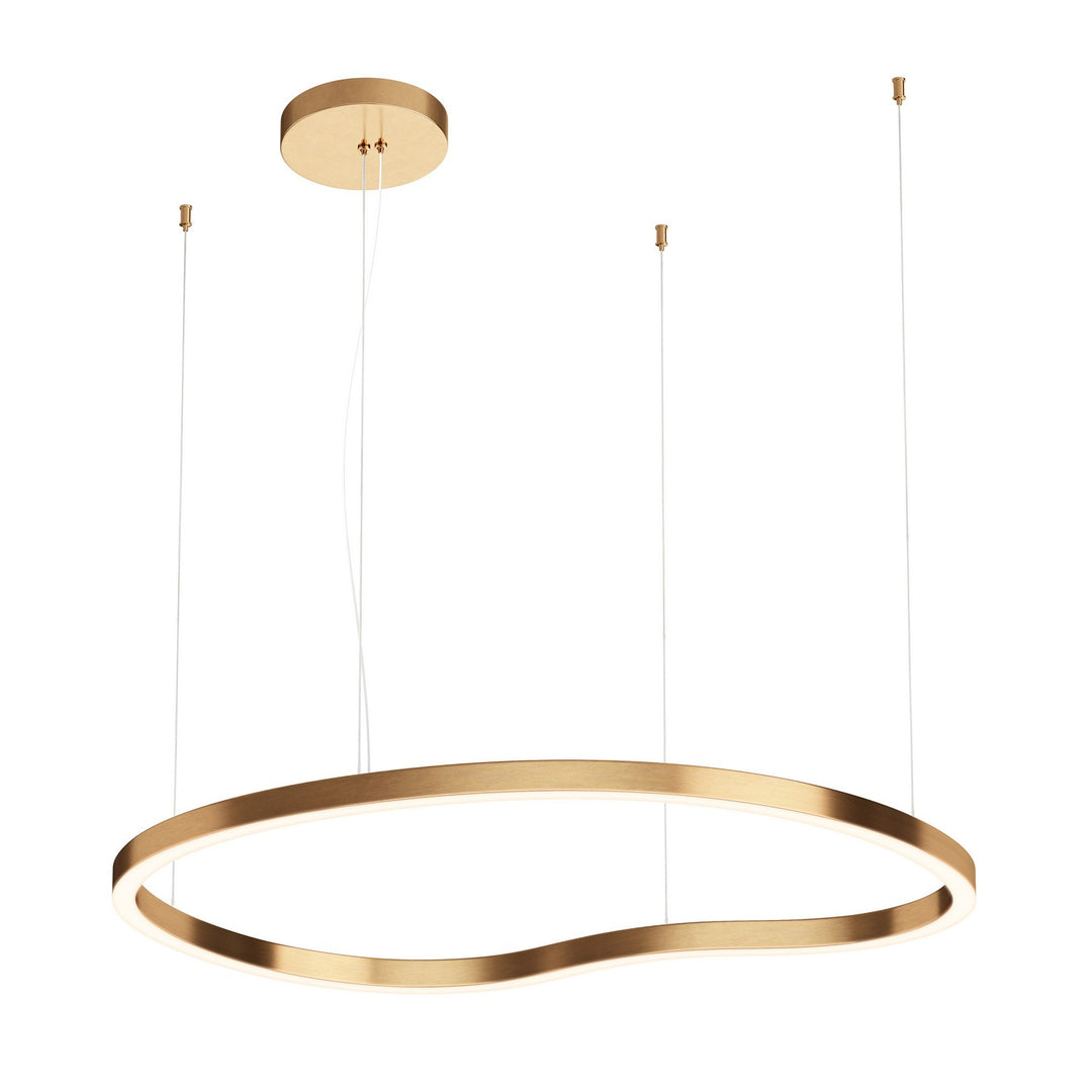 Unity XL LED Pendant in Brushed Champagne - available from The Lighting Shoppe, trusted by Canadian homeowners