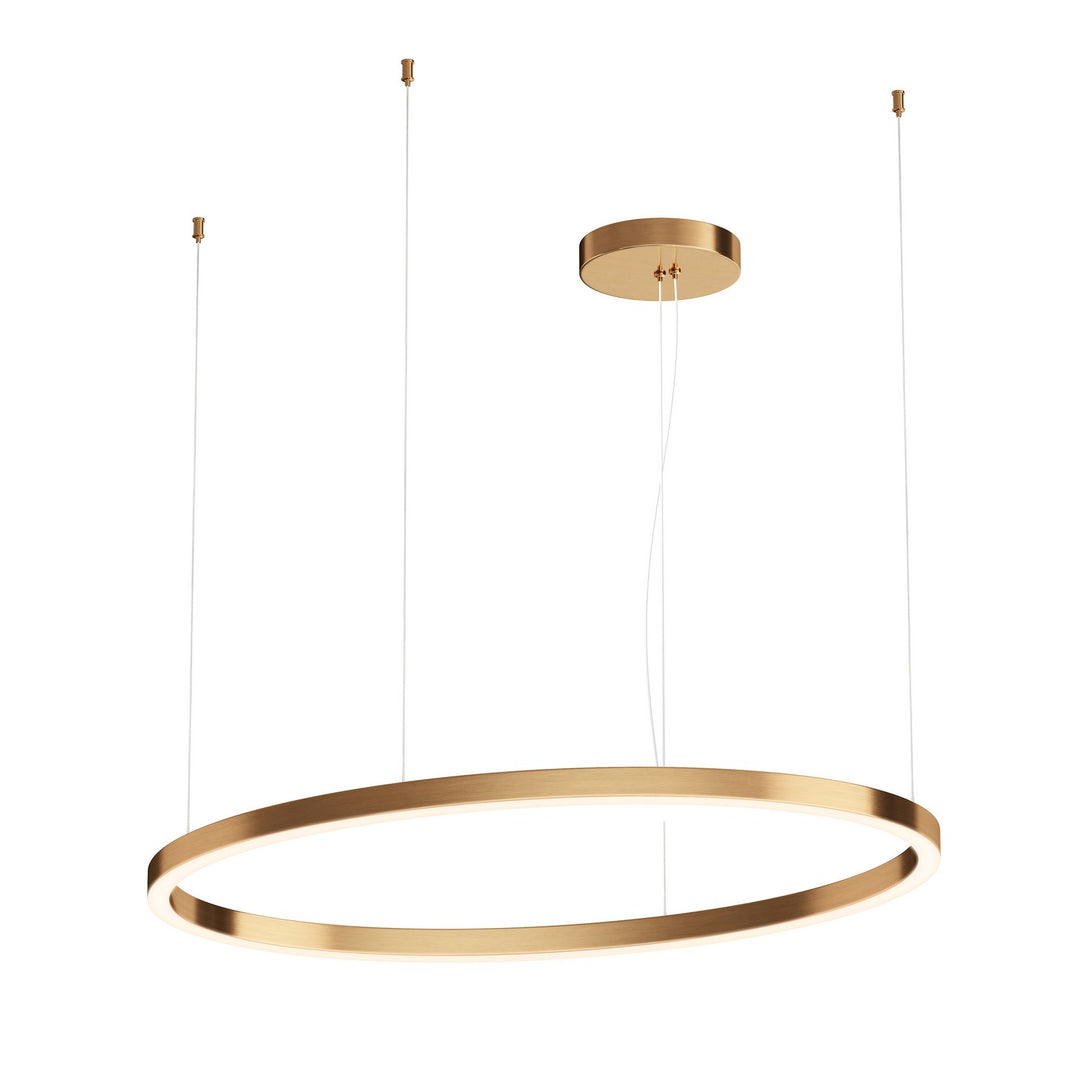 Unity XL LED Pendant in Brushed Champagne - available from The Lighting Shoppe, trusted by Canadian homeowners